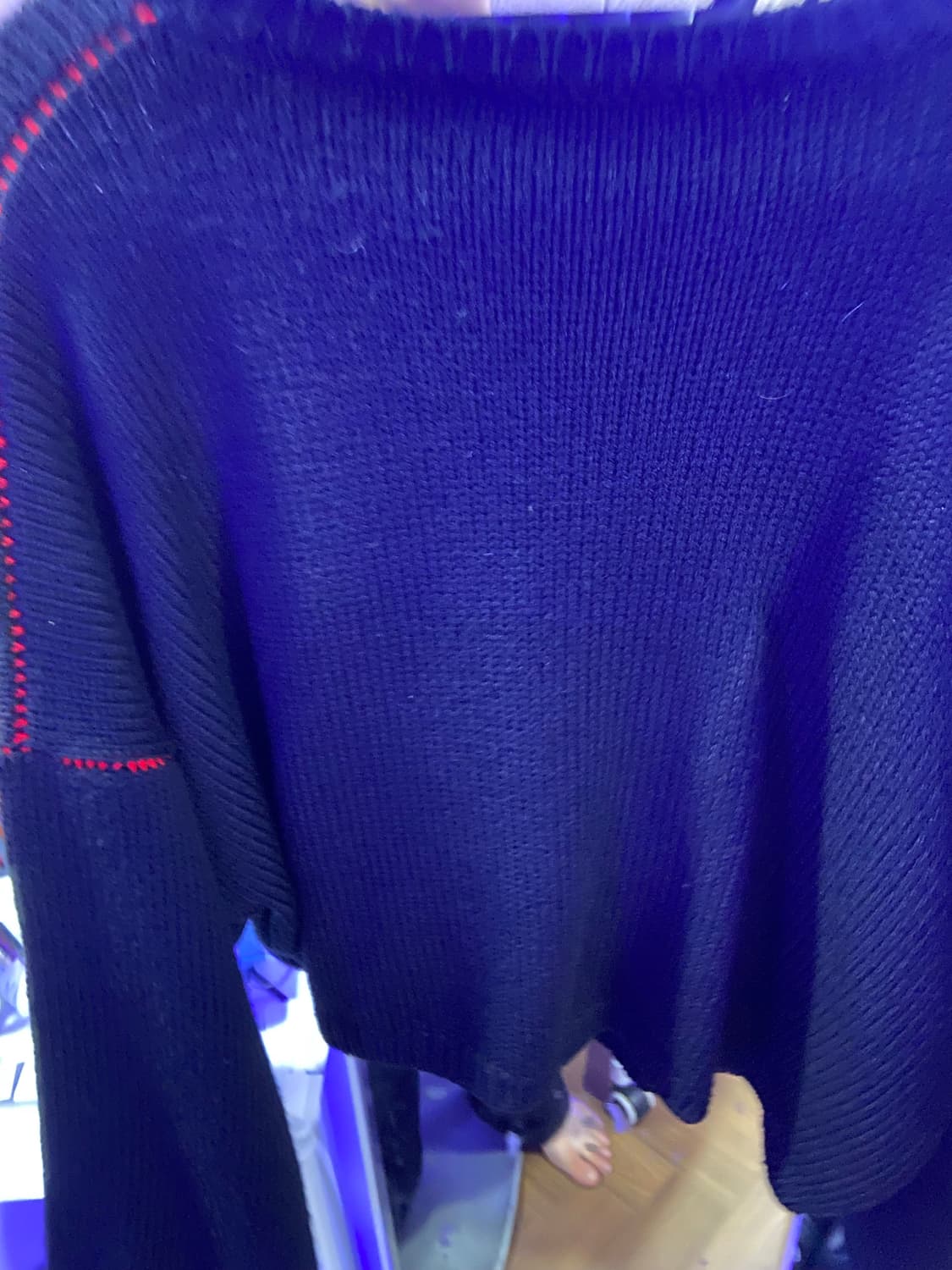 라프시몬스 자카드 rs 크롭니트 상품이미지4