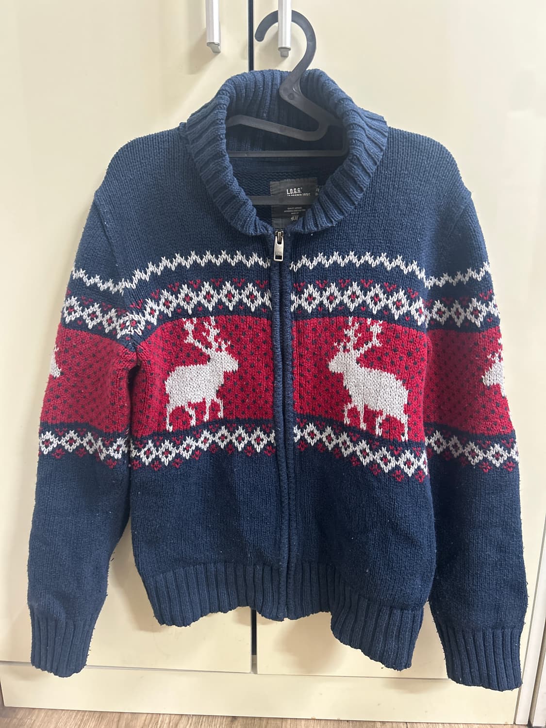 노르딕 니트집업 가디건 상품이미지1