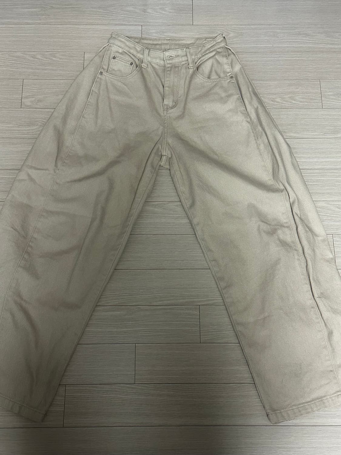 Beige denim pants 상품이미지1