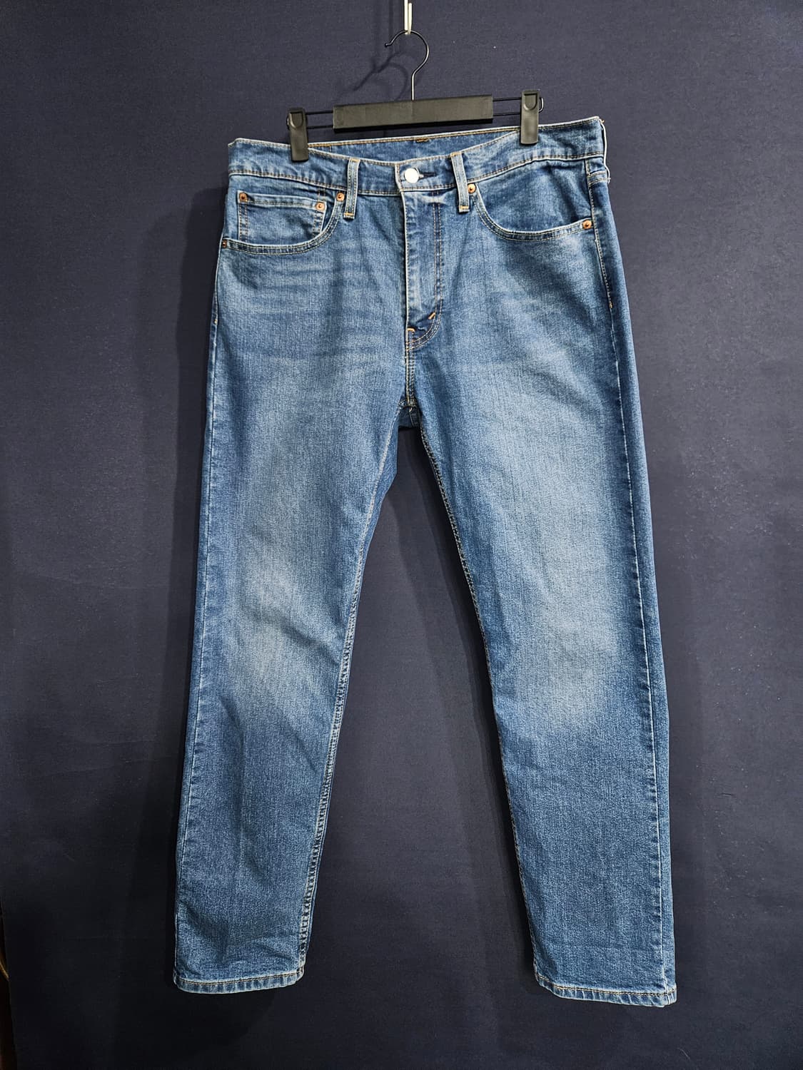 리바이스 502 블루 남성 허리 34 스판 데님팬츠  상품이미지1