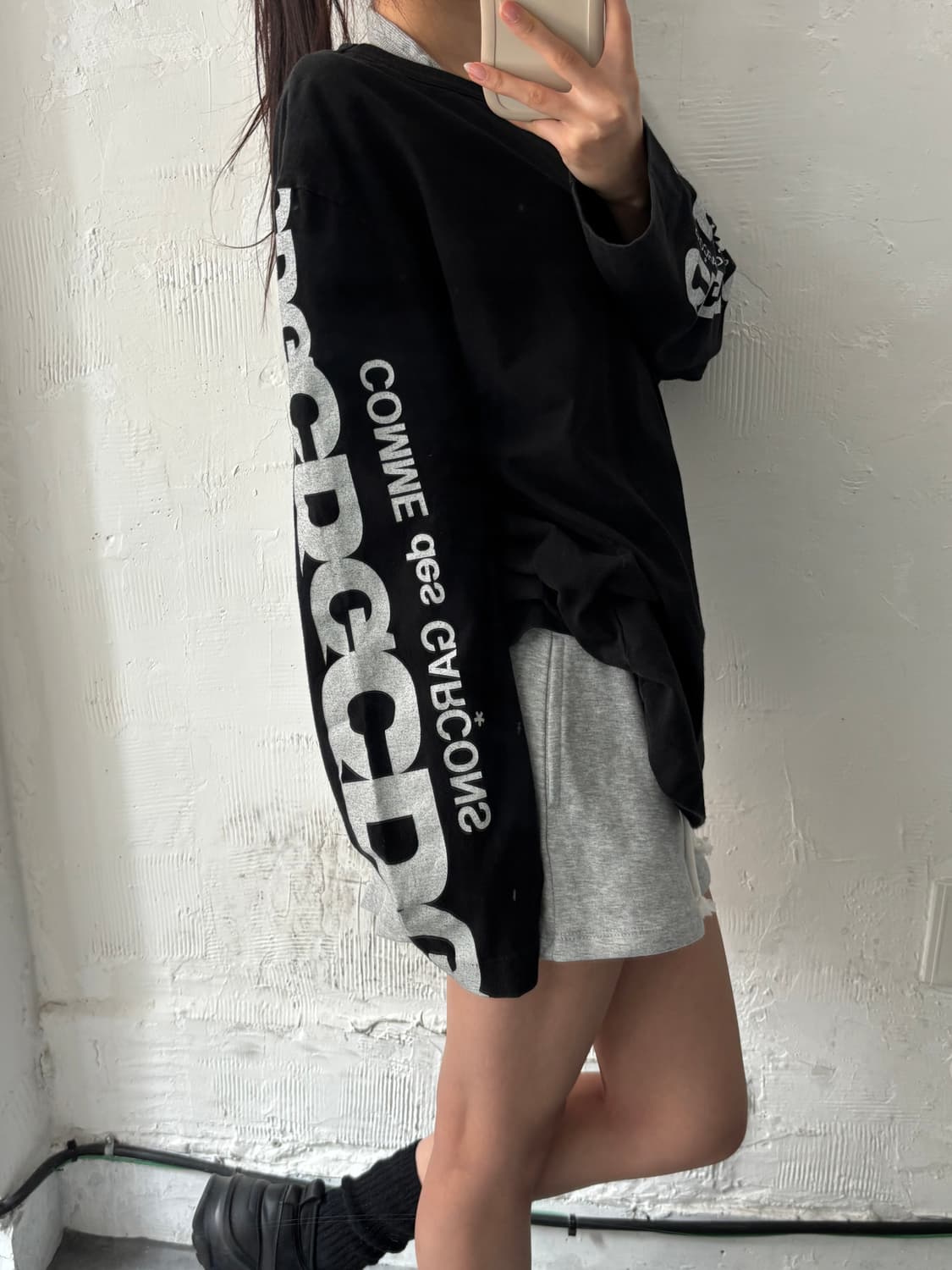 Comme des Garçons 꼼데가르송 CDG 로고 프린팅 롱 슬리브 상품이미지4