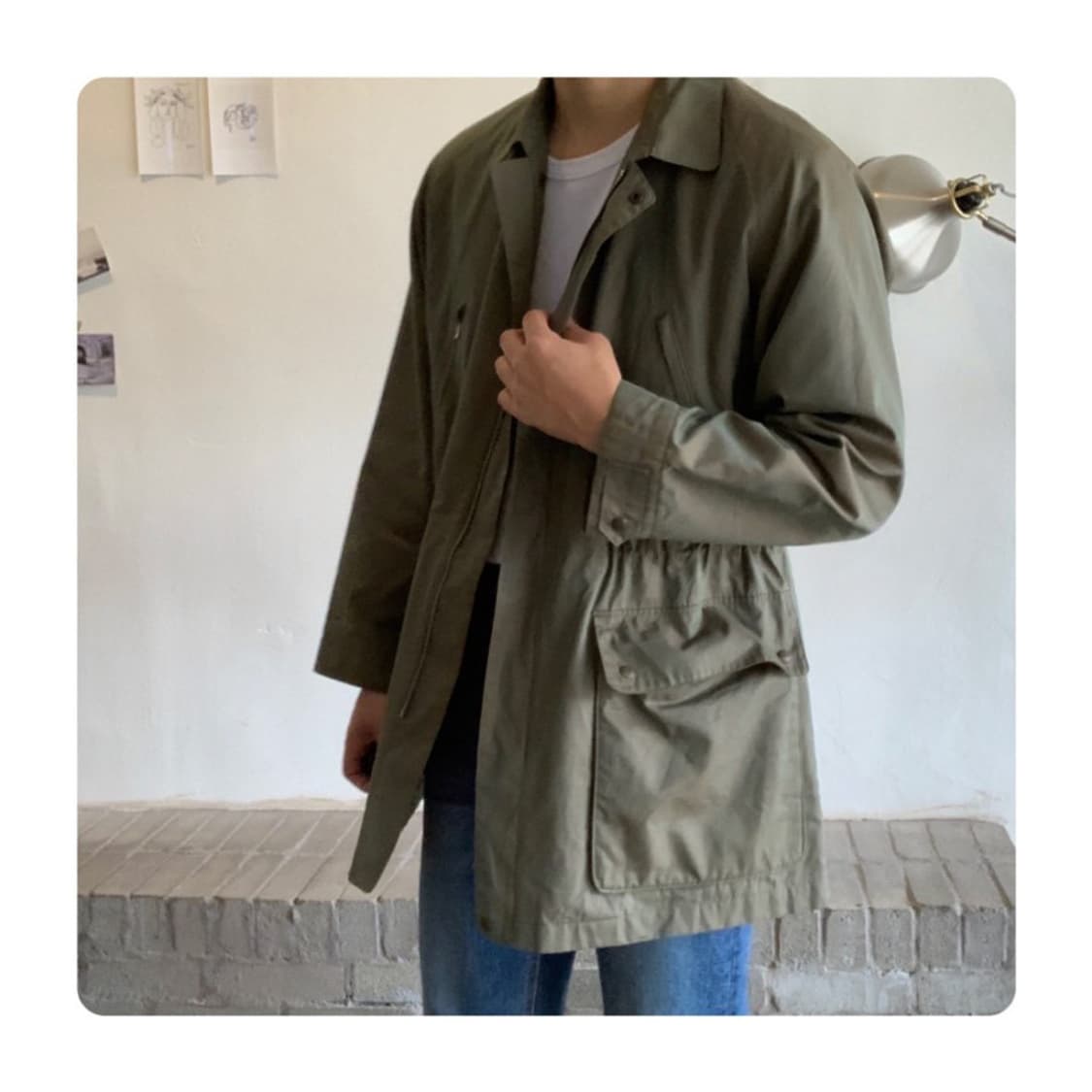 (BURBERRY)버버리 카키 클래식 헌팅자켓(내피포함 상품이미지4