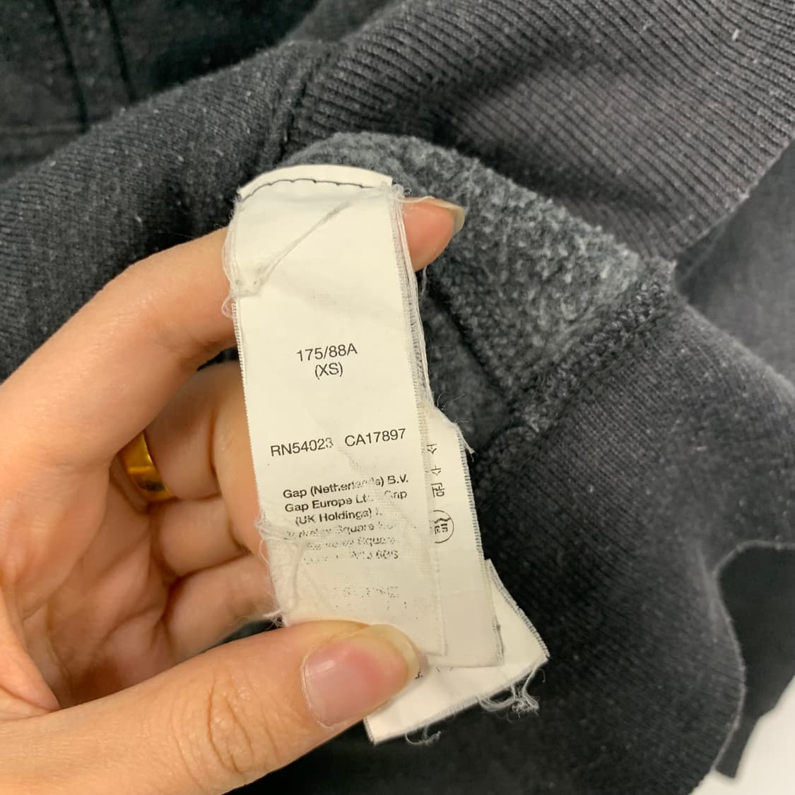 Gap 갭 차콜 후드집업 상품이미지5