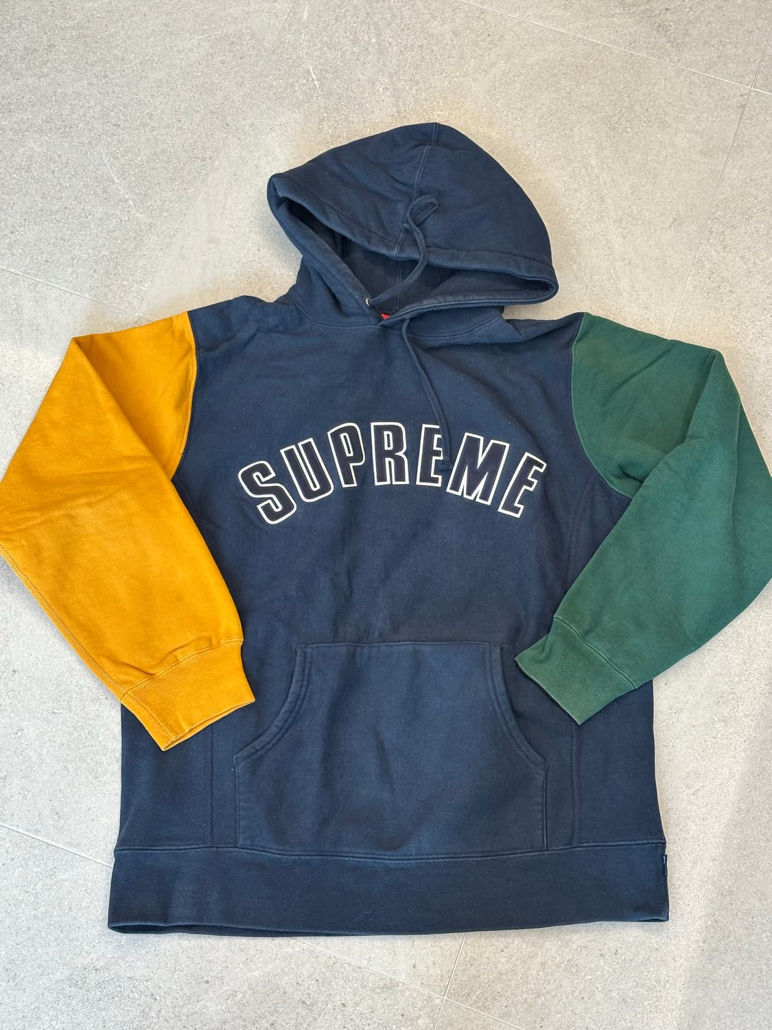 (XL) 슈프림 컬러 블록 후드티 상품이미지2