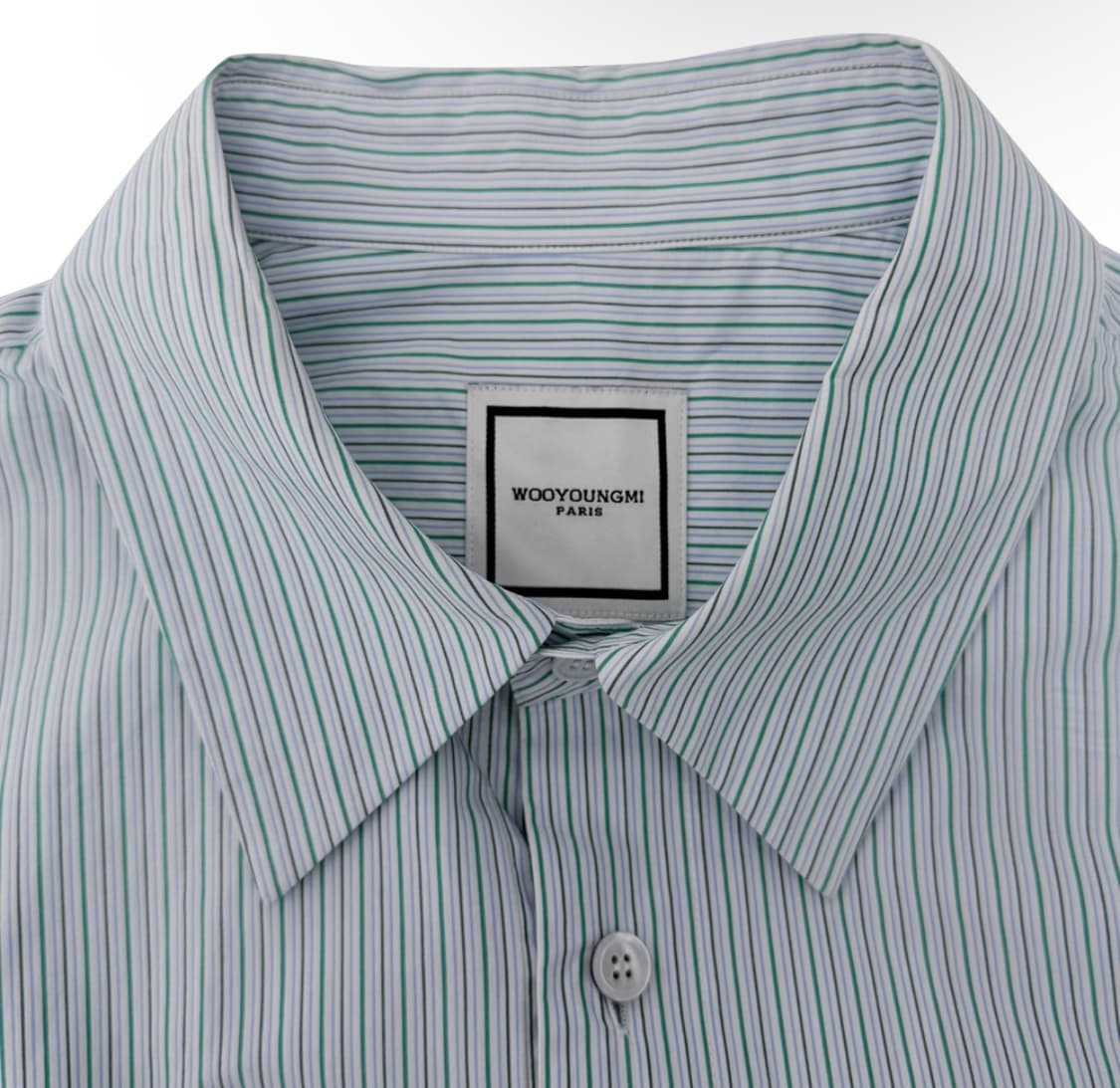 [50] 우영미 남성 스트라이프 오버사이즈 깅엄 셔츠 자켓 블루 상품이미지3