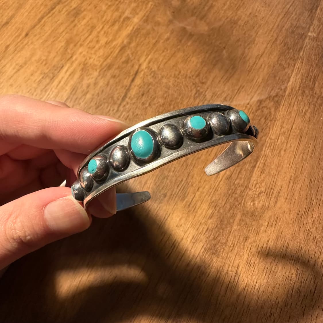 나바호 네이티브아메리칸 주얼리 터키석 뱅글 mex 925실버 상품이미지2