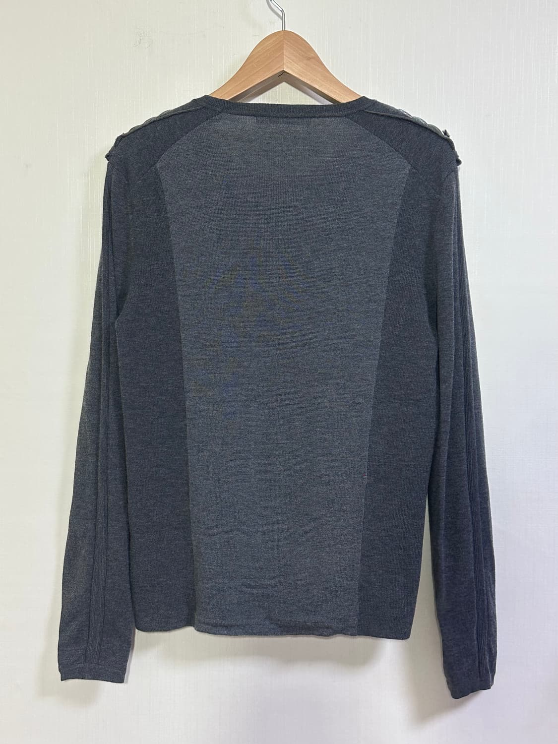 시스템옴므 밀리터리 견장 니트 100/그레이 상품이미지3