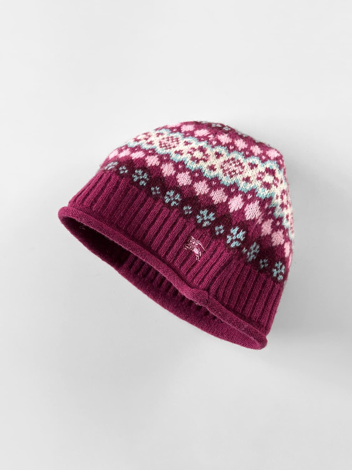 빈티지 버버리 런던 페어 아일 니트 비니 상품이미지1