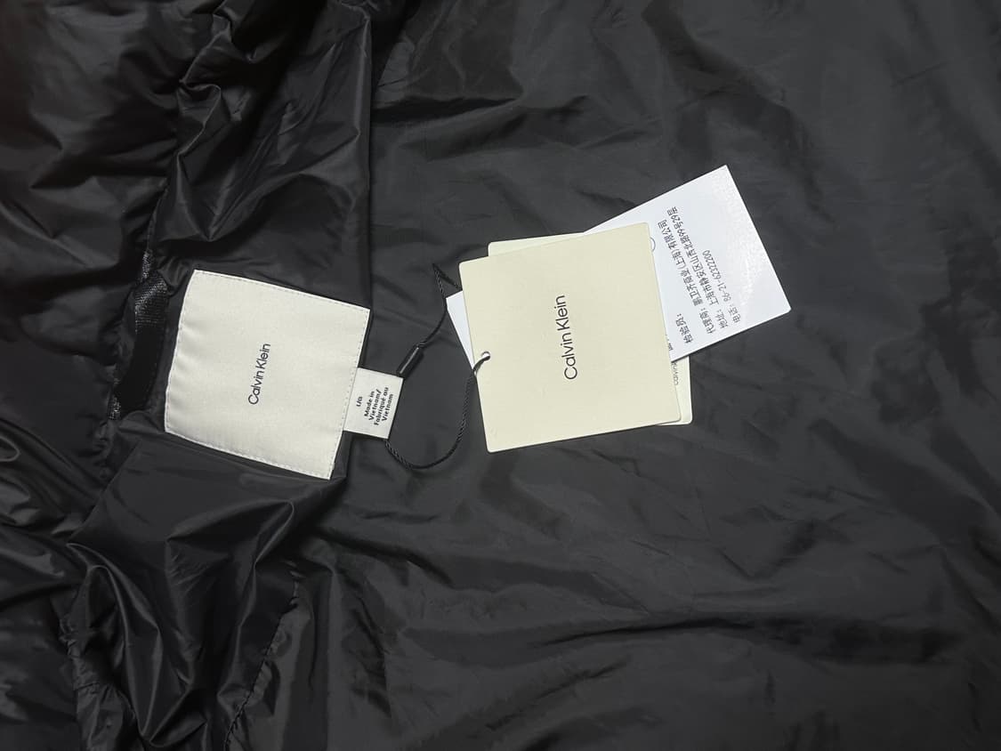 캘빈 남성 다운 숏패딩 점퍼 블랙 4LD529G 상품이미지7