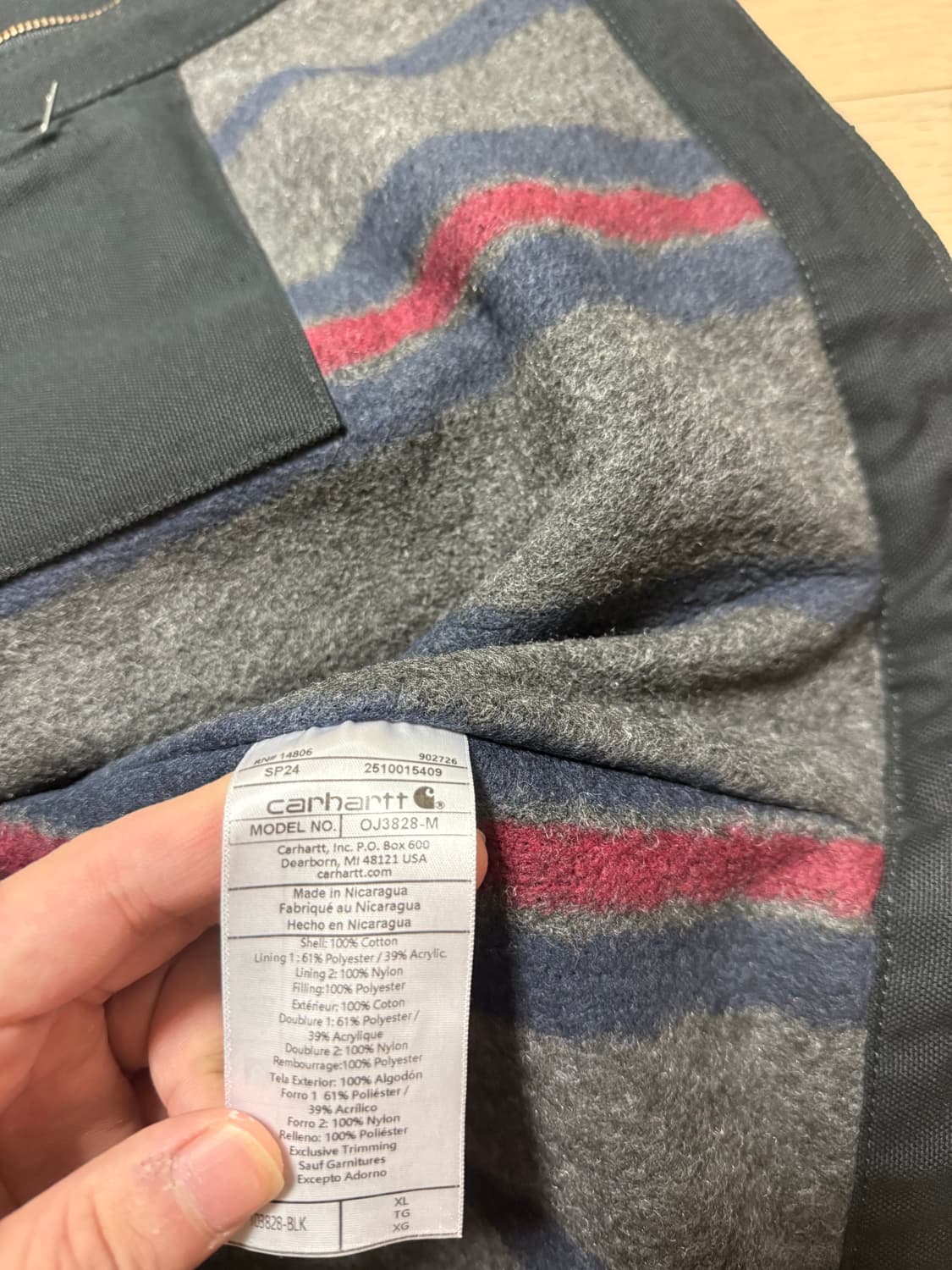 칼하트 덕 디트로이트 자켓 XL 상품이미지3