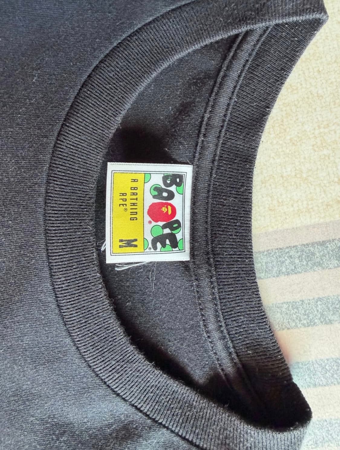 BAPE 베이프 카모 반팔 티셔츠 블랙 m사이즈 상품이미지9