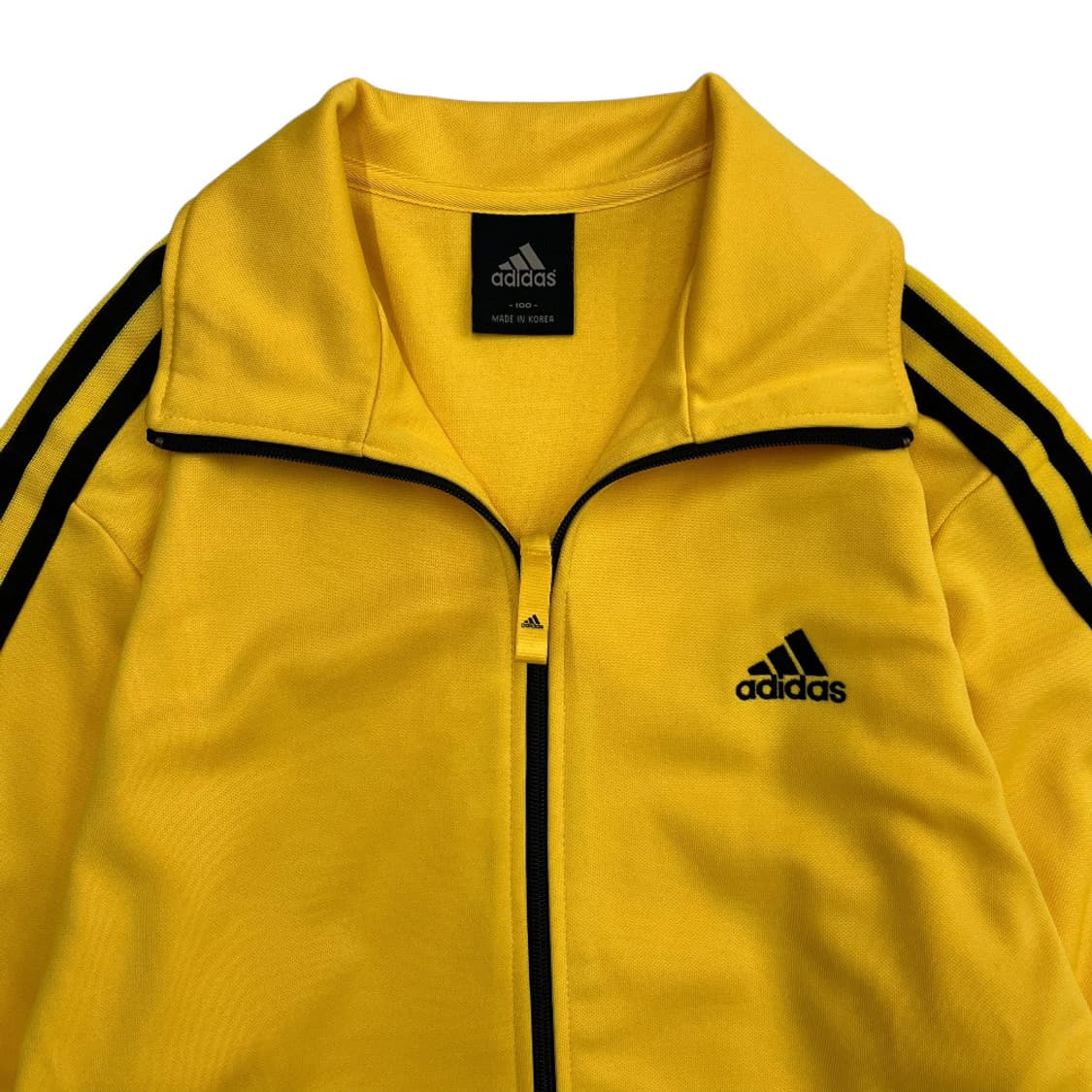 아디다스 에센셜 바나나맛 블랙라인 트랙탑 100 상품이미지4