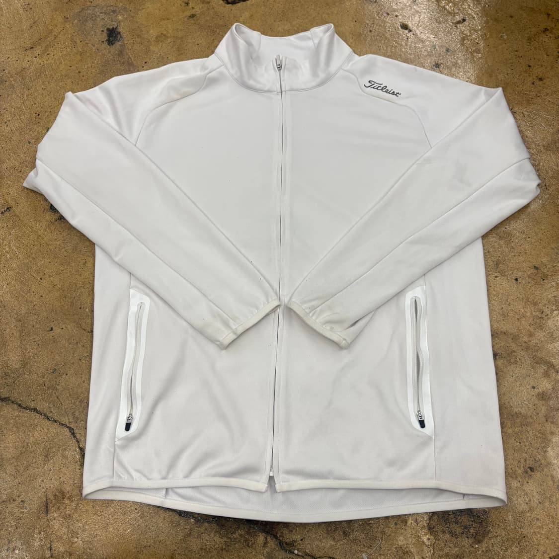 [정품/L] 타이틀리스트 화이트 골프 집업자켓 b10 상품이미지2