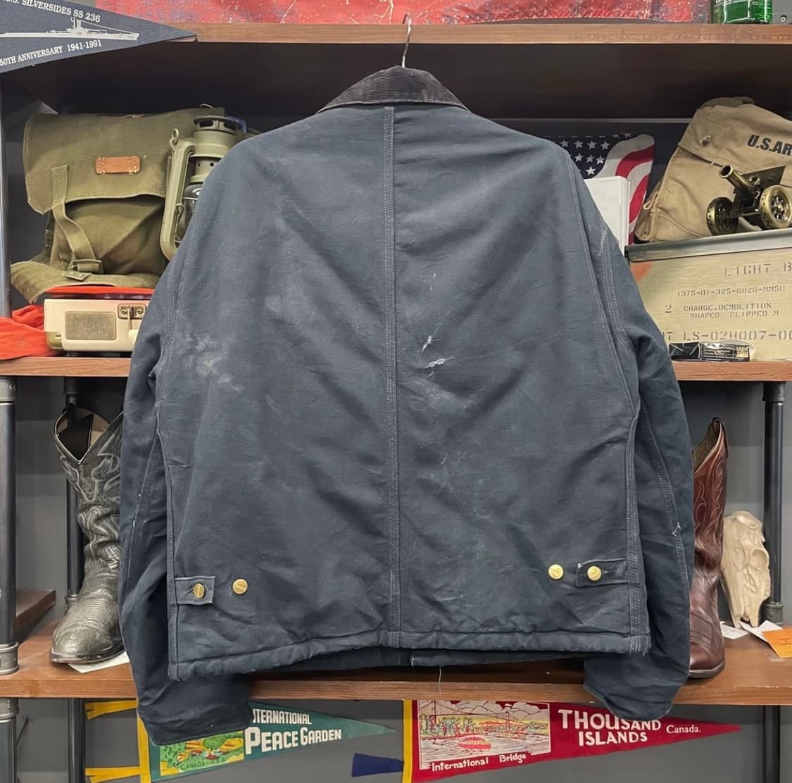 00s 칼하트 J02 BLK 코듀로이 넥 워크 디트로이트 자켓 상품이미지2