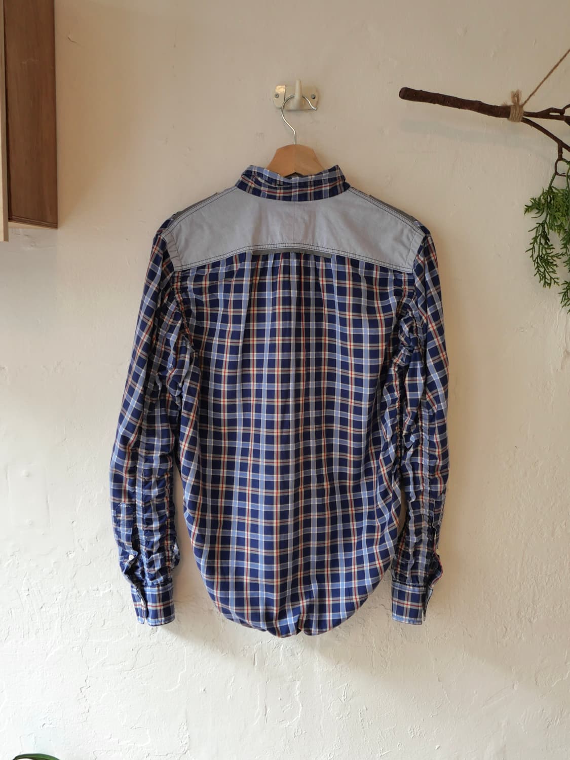 준야 와타나베 셔링 체크 셔츠 상품이미지4