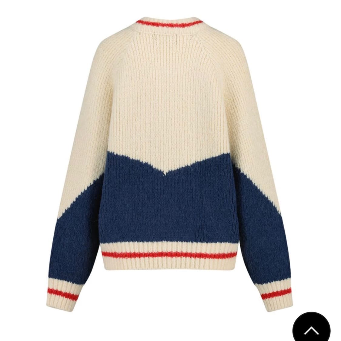 그린버터 08 바시티 알파카 가디건 블루 상품이미지2