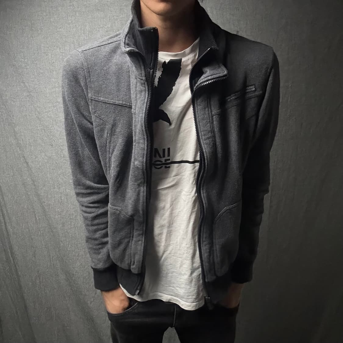 하이넥 더블 집업 자켓 상품이미지2