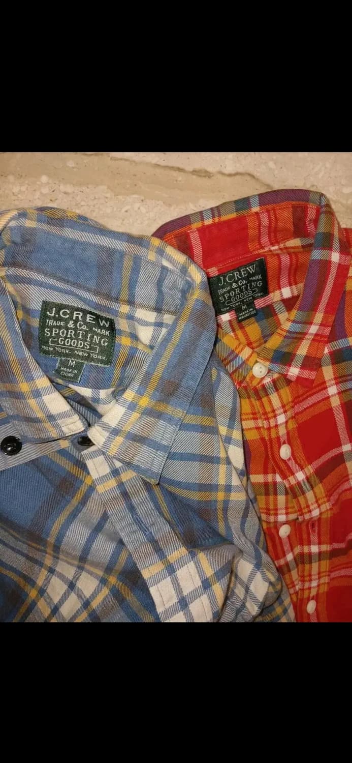 90s J.CREW PLAIDS SHIRTS 상품이미지1
