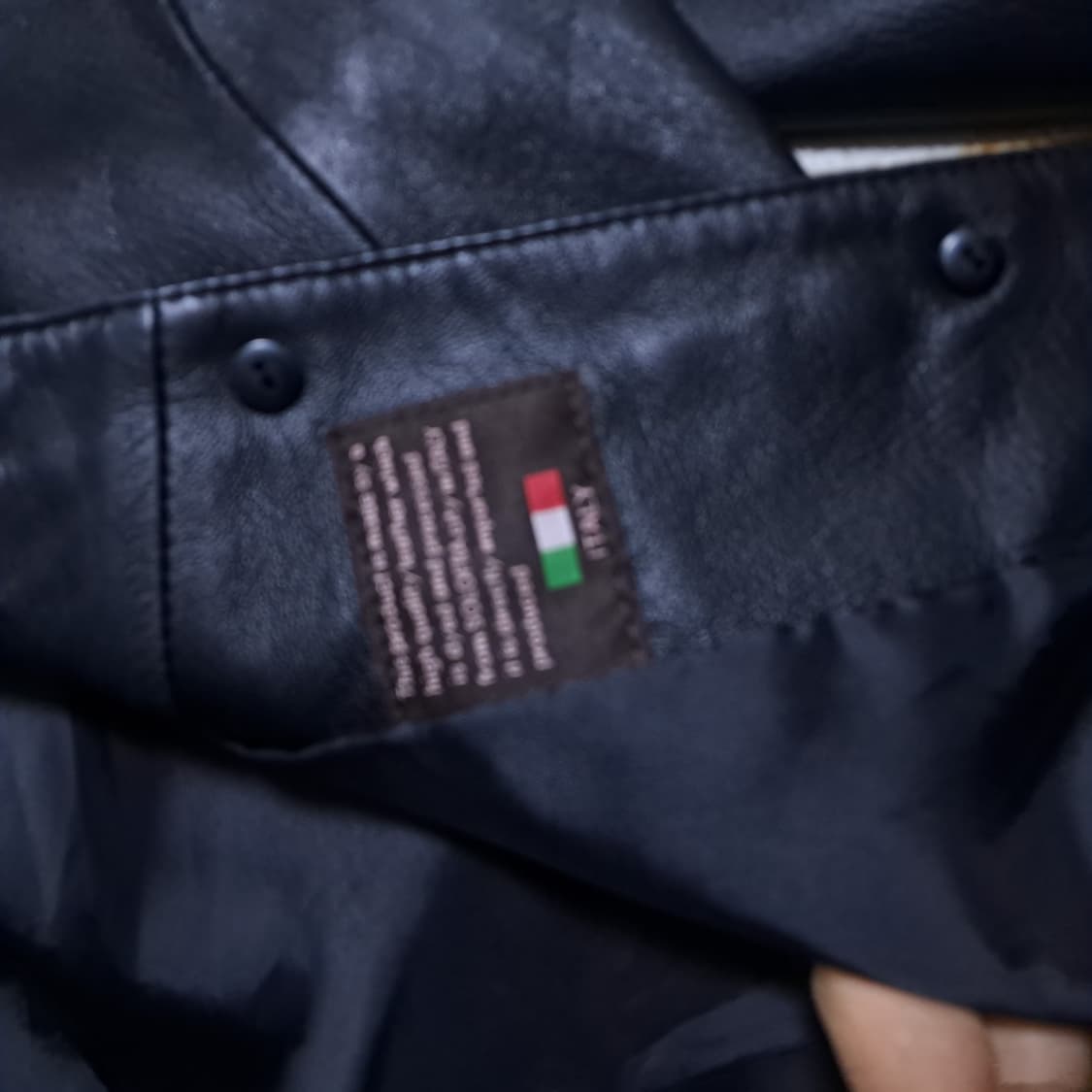 로보 블랙 가죽 노카라 양가죽자켓 55~66 상품이미지7