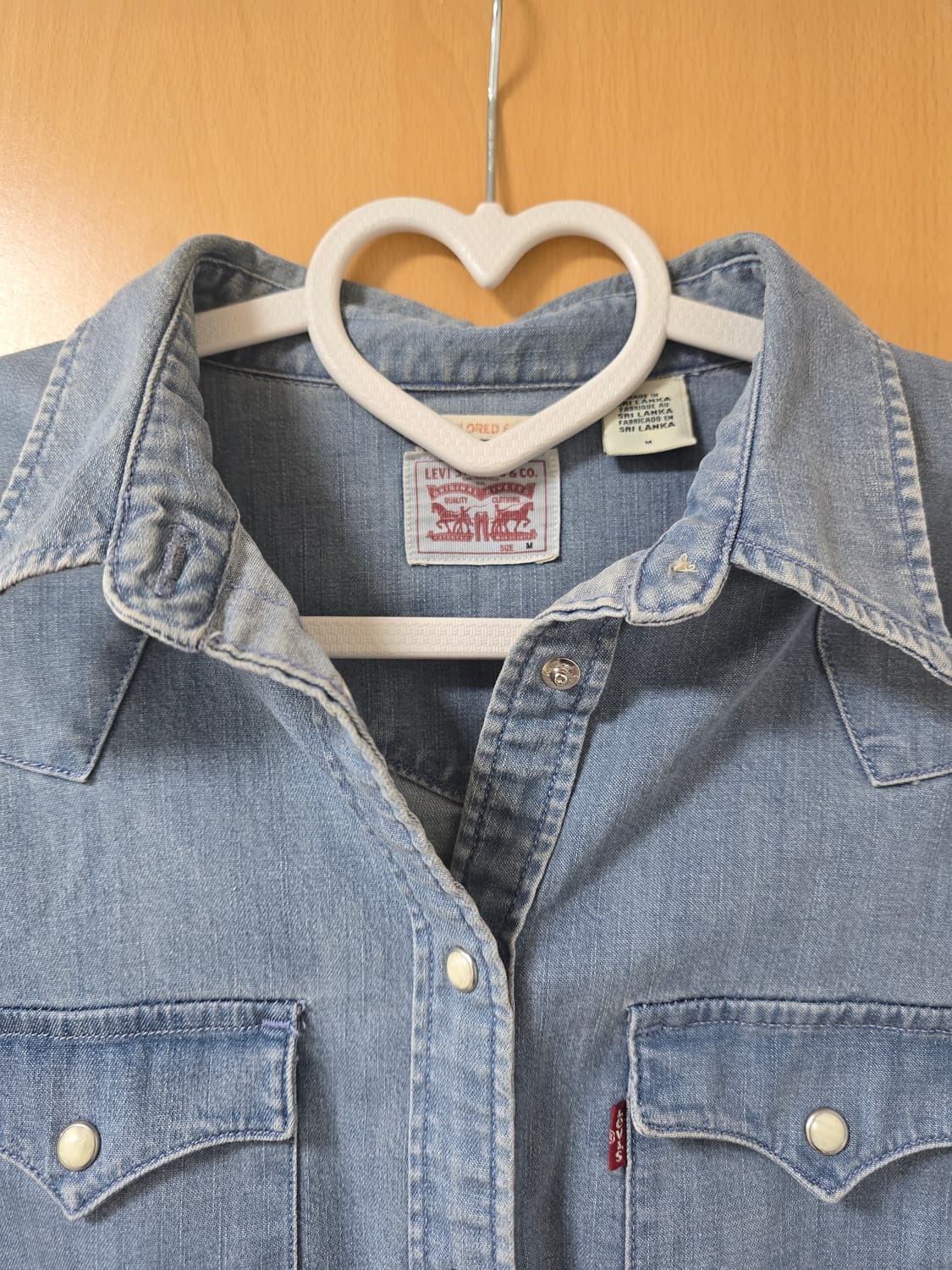 리바이스 테일러드핏 데님셔츠 m 상품이미지2