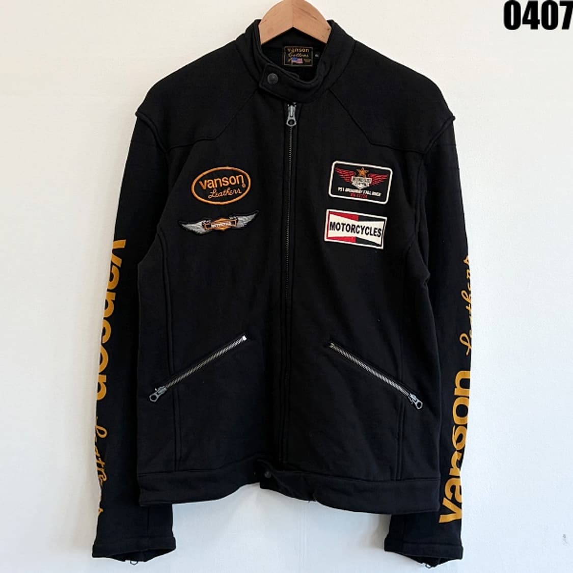 밴슨(VANSON) 코튼 라이더 스타일 집업 자켓 XL 0407 상품이미지1