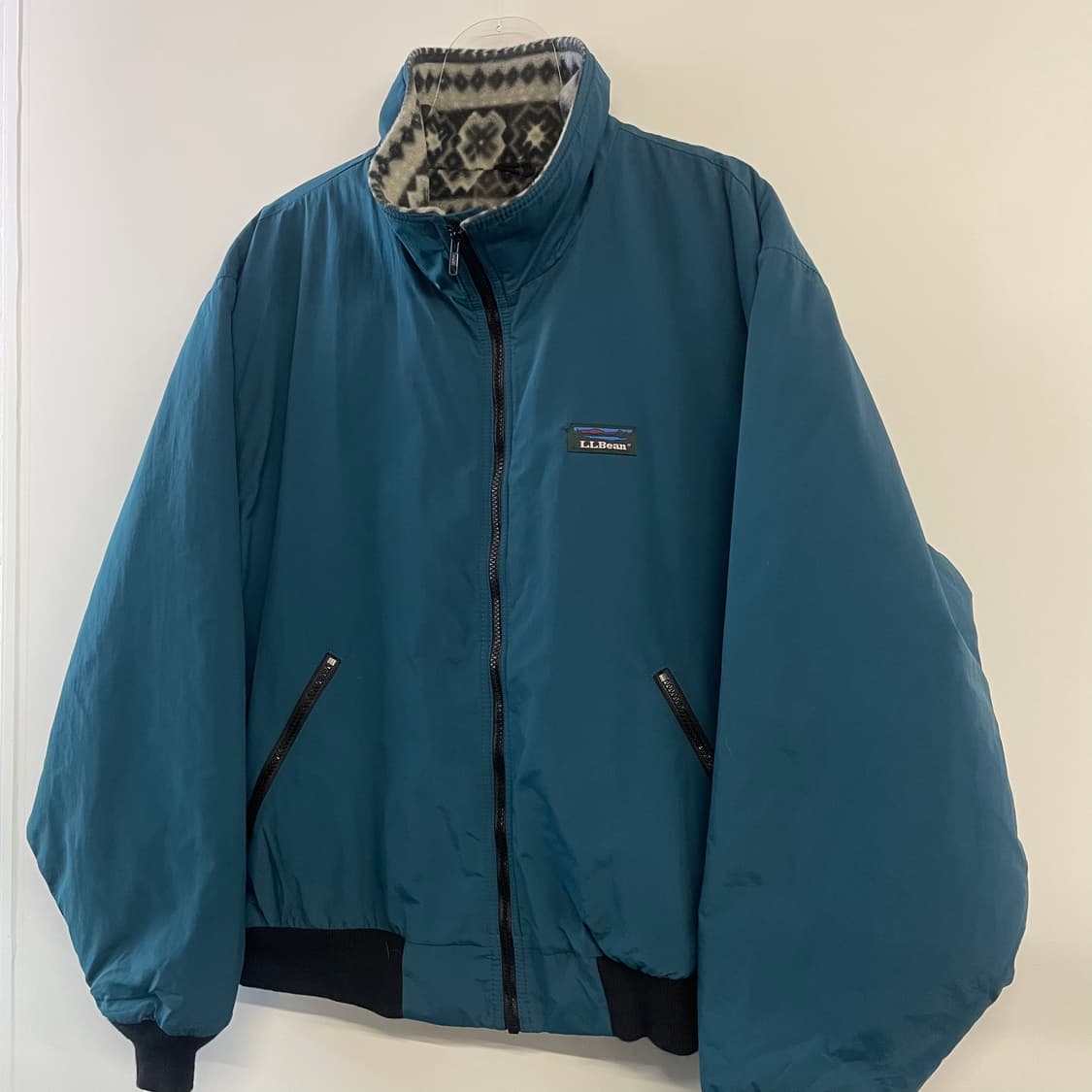 90s 엘엘빈 아즈텍 나일론 웜업자켓 상품이미지3