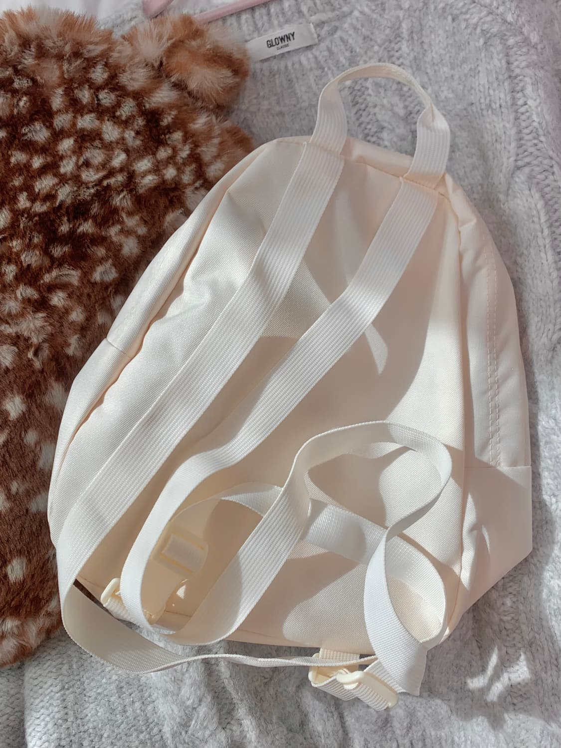 새상품 잔스포츠 하프 파인트 코코넛 크림 컬러 백팩 상품이미지2