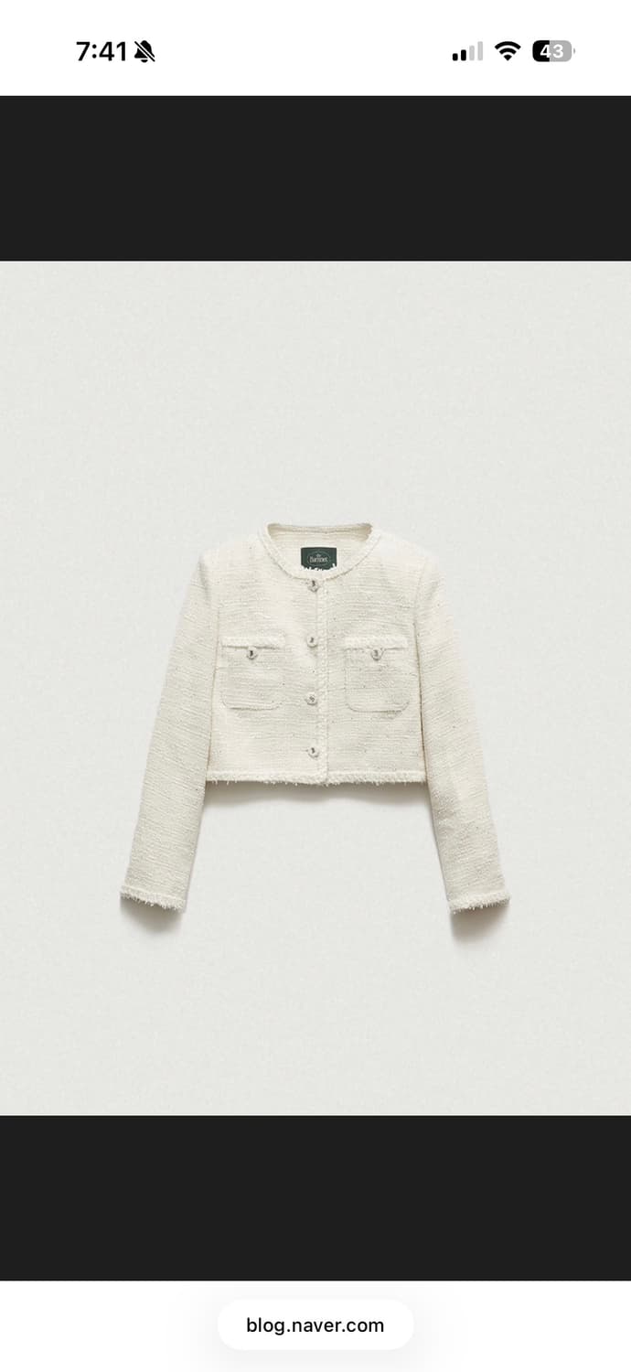 더바넷 멜리나 트위드 아이보리(상태좋음) 상품이미지2