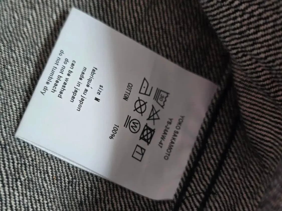 YOKO SAKAMOTO 요코사카모토 요코 사카모토 YS 데님재킷M 블랙 상품이미지4