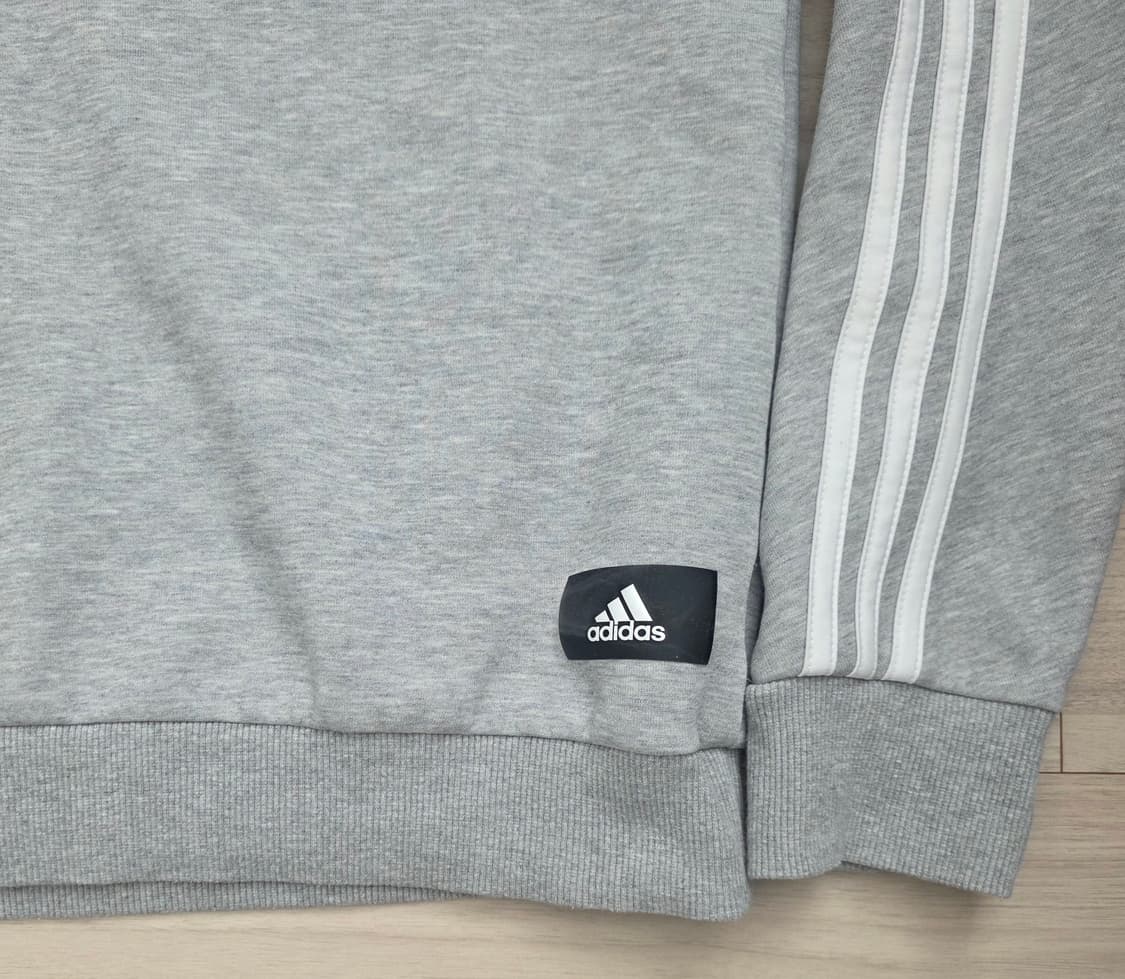아디다스 삼선 맨투맨 롱슬리브 라운드 셔츠 라이트 그레이(M)100 상품이미지5