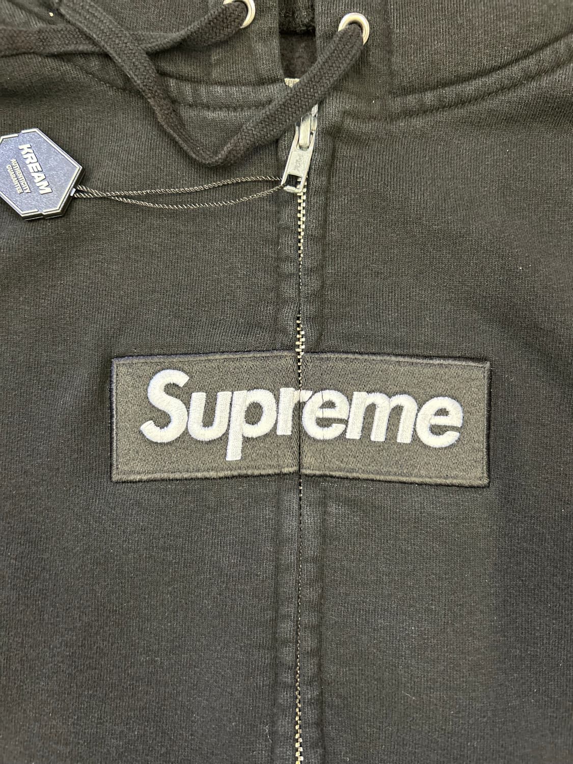 슈프림x마르지엘라 박스로고 후드집업 상품이미지3