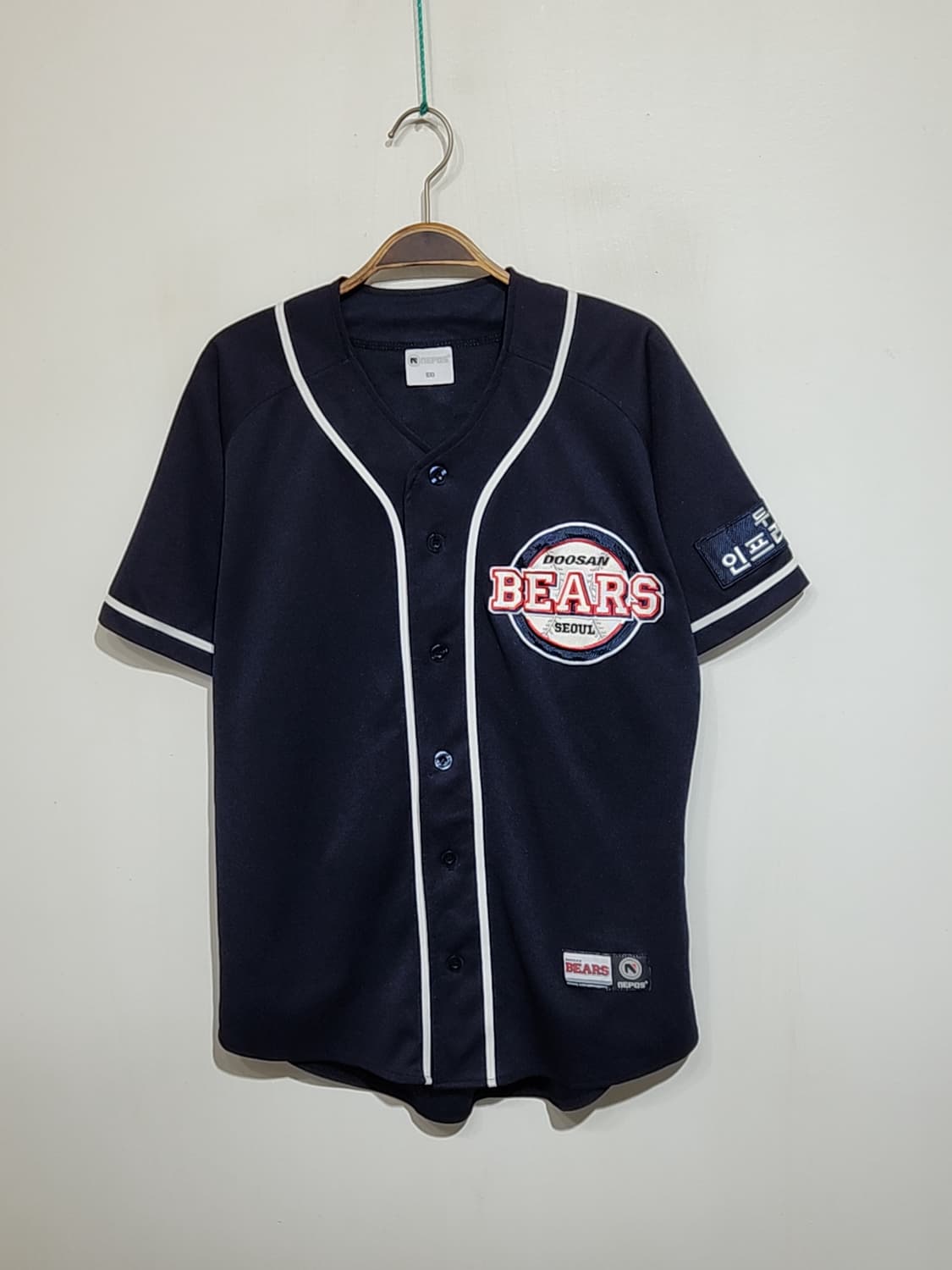 (95) 두산베어스 야구져지 반팔 박건우 마킹 프로야구 유니폼  상품이미지1