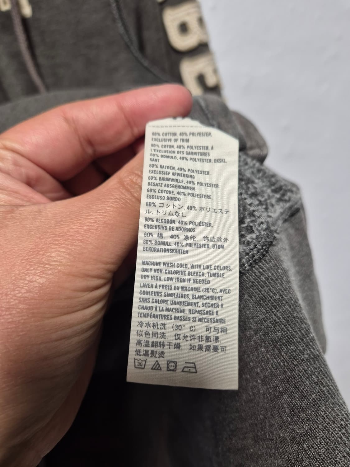 아베크롬비 Y2K 올드스쿨 그레이 후드집업 S사이즈 상품이미지7