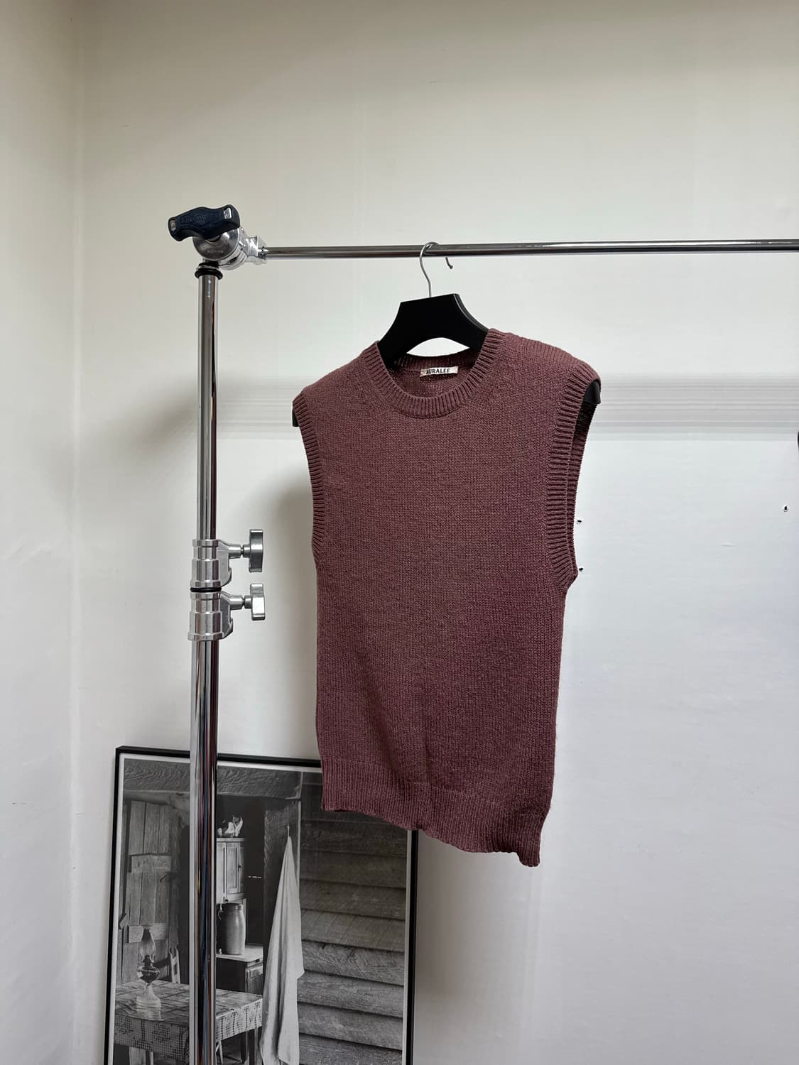 오라리 PURE SHETLAND KNIT VEST 니트 베스트 상품이미지2