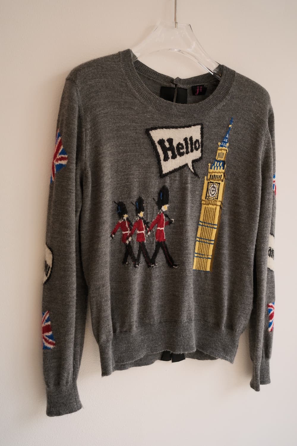 UK back button knit top 상품이미지7