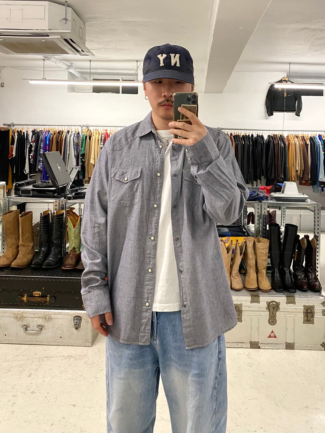 OLD GAP western chambray shirts 올드갭 웨스턴 상품이미지1