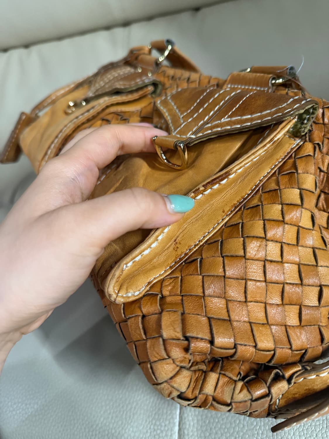 braided detail lambskin shoulder bag 상품이미지7