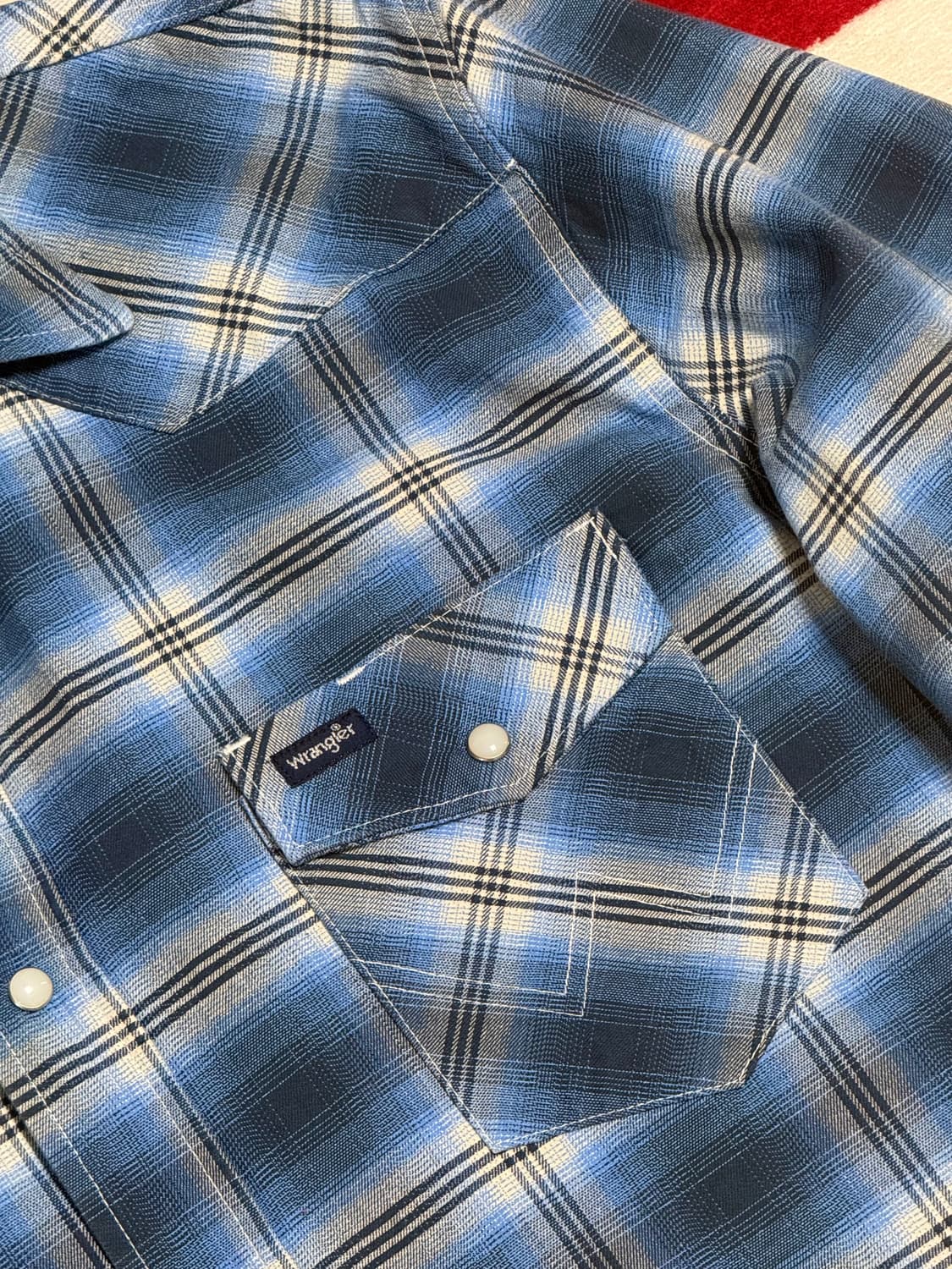 랭글러 웨스턴 체크셔츠 Wrangler western checkshirt 상품이미지6