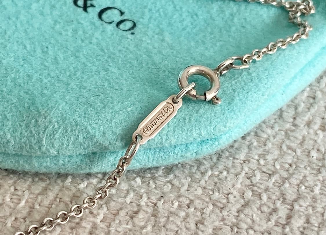 티파니 시그니처 십자가 18k 콤비 실버 남녀공용 상품이미지5