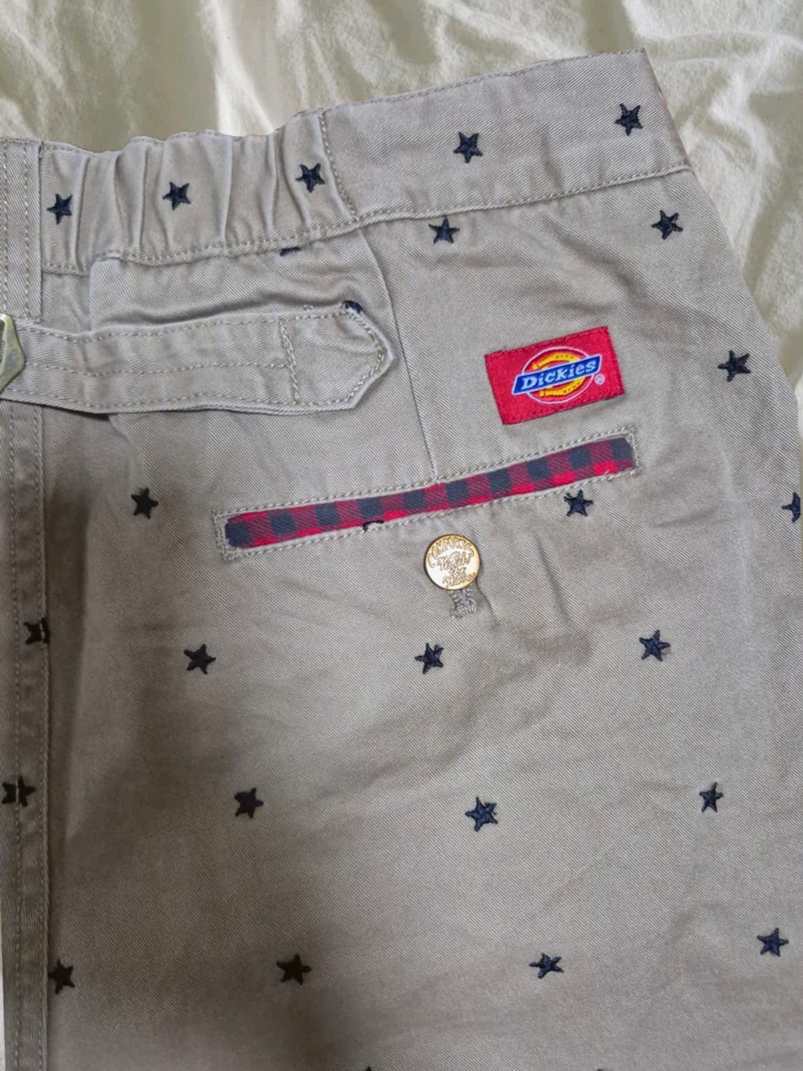 빈티지 디키즈 디즈니 콜라보 미키마우스 별 자수 7부 바지 상품이미지4