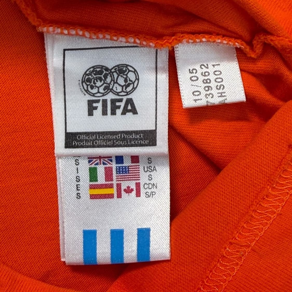 아디다스 올드스쿨 06 네덜란드 월드컵 축구국가대표 유니폼 반팔 오렌지S 상품이미지7