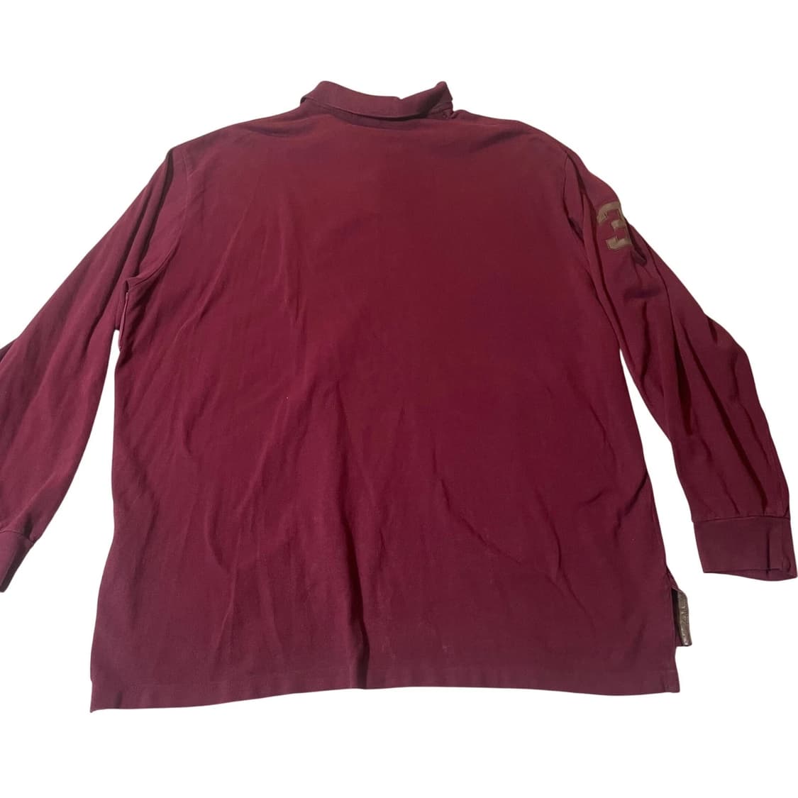 폴로 랄프로렌 버건디 듀얼 매치 빅포니 롱슬리브 카라 티셔츠 상품이미지6