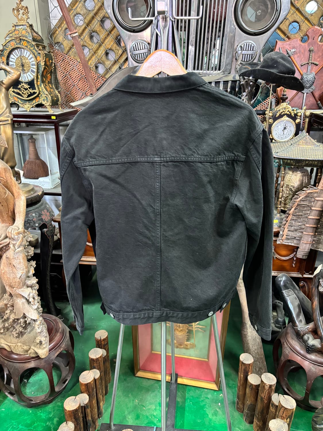 남녀공용 오버핏 데님 워크 자켓 상품이미지4