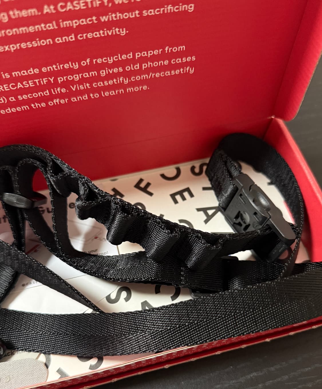 CASETiFY 케이스티파이 유틸리티 크로스바디 스트랩 블랙 상품이미지3