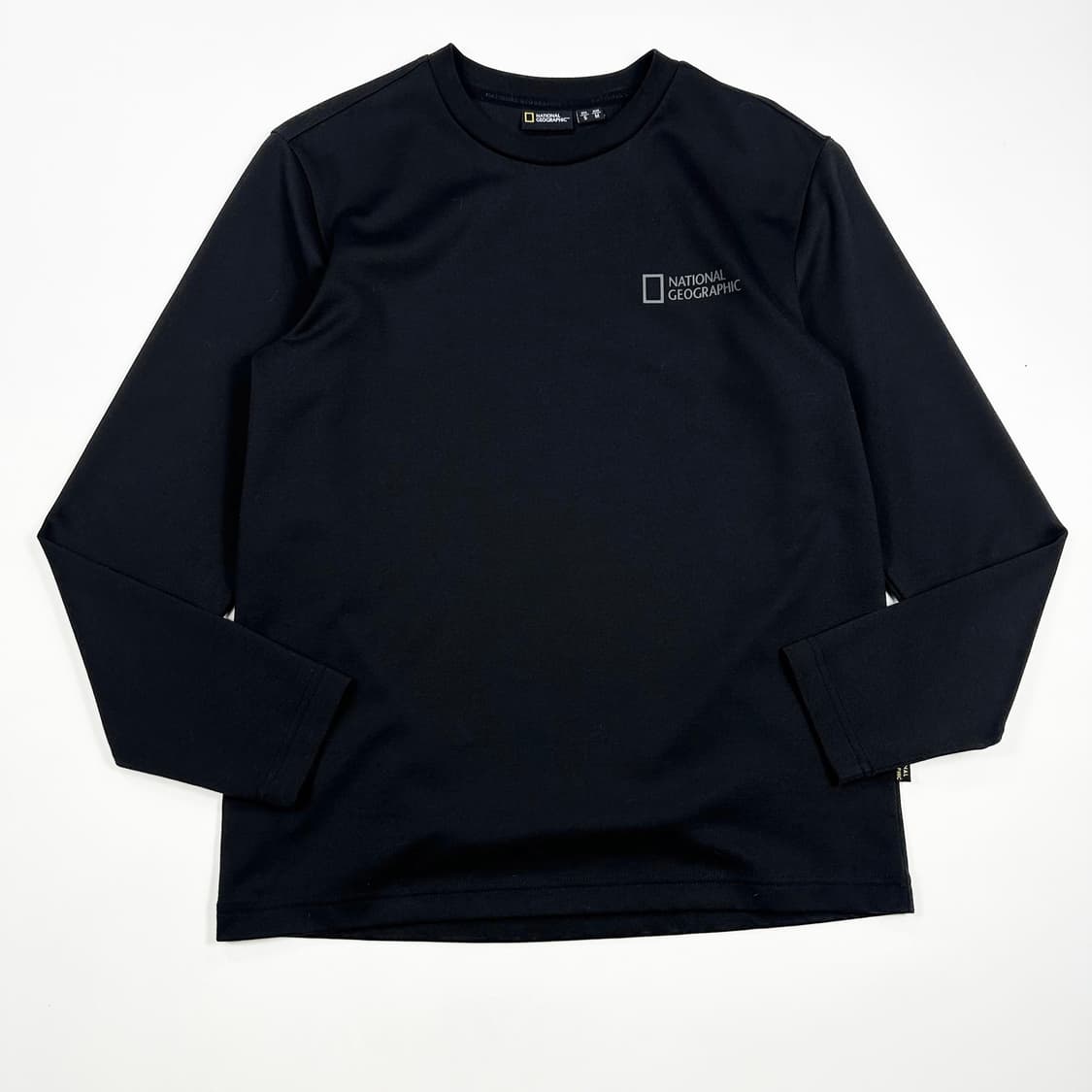 내셔널지오그래픽 백로고 블랙 긴팔티셔츠 (M) 상품이미지2