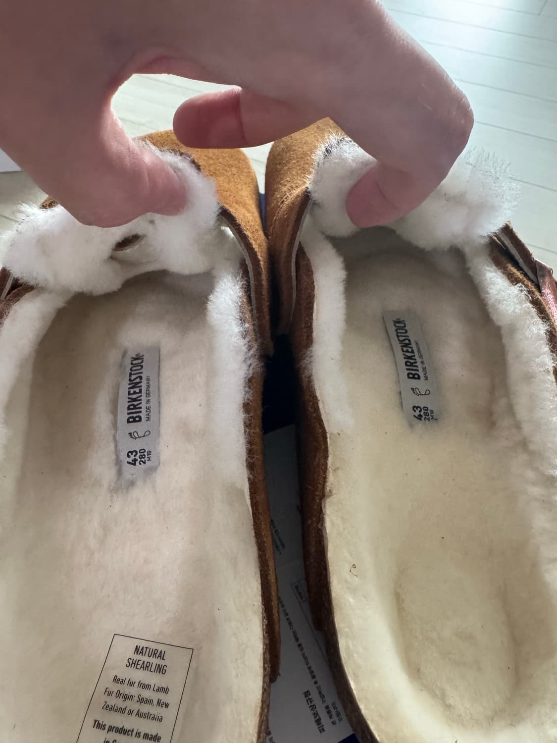 (새제품)버켄스탁 보스톤 시어링 밍크 컬러43( 280) 상품이미지7