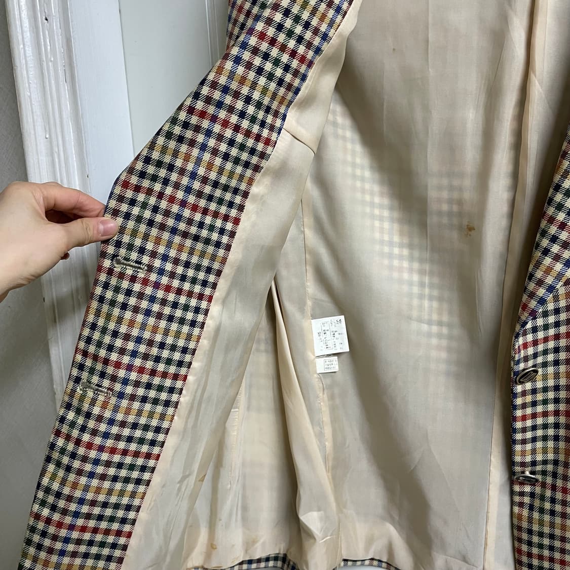 DAKS 클래식 체크 자켓 상품이미지9