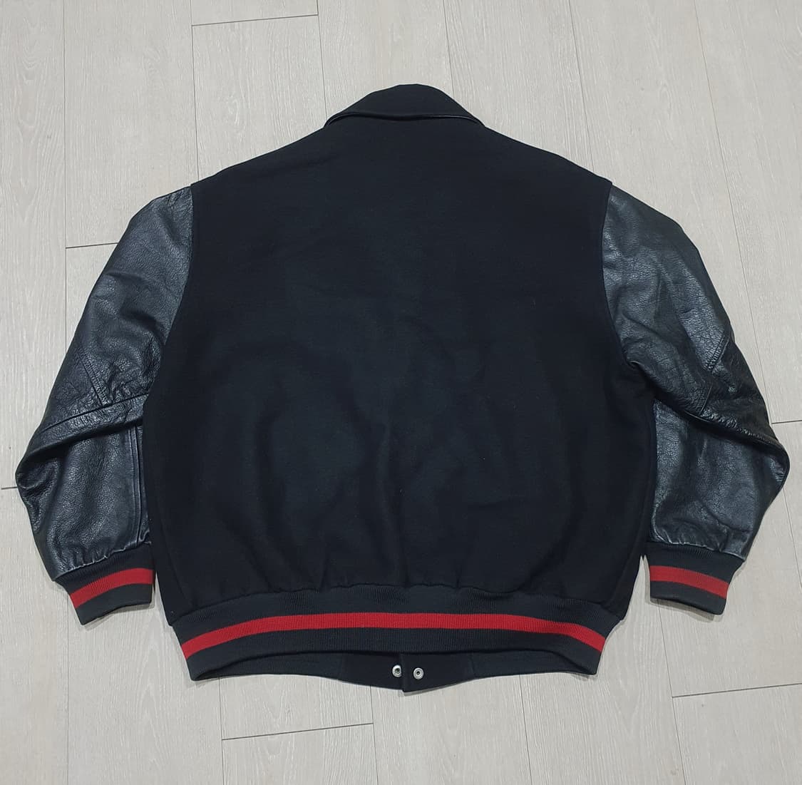 폴로 90s 울 가죽 바시티 자켓 (105-110) 상품이미지2