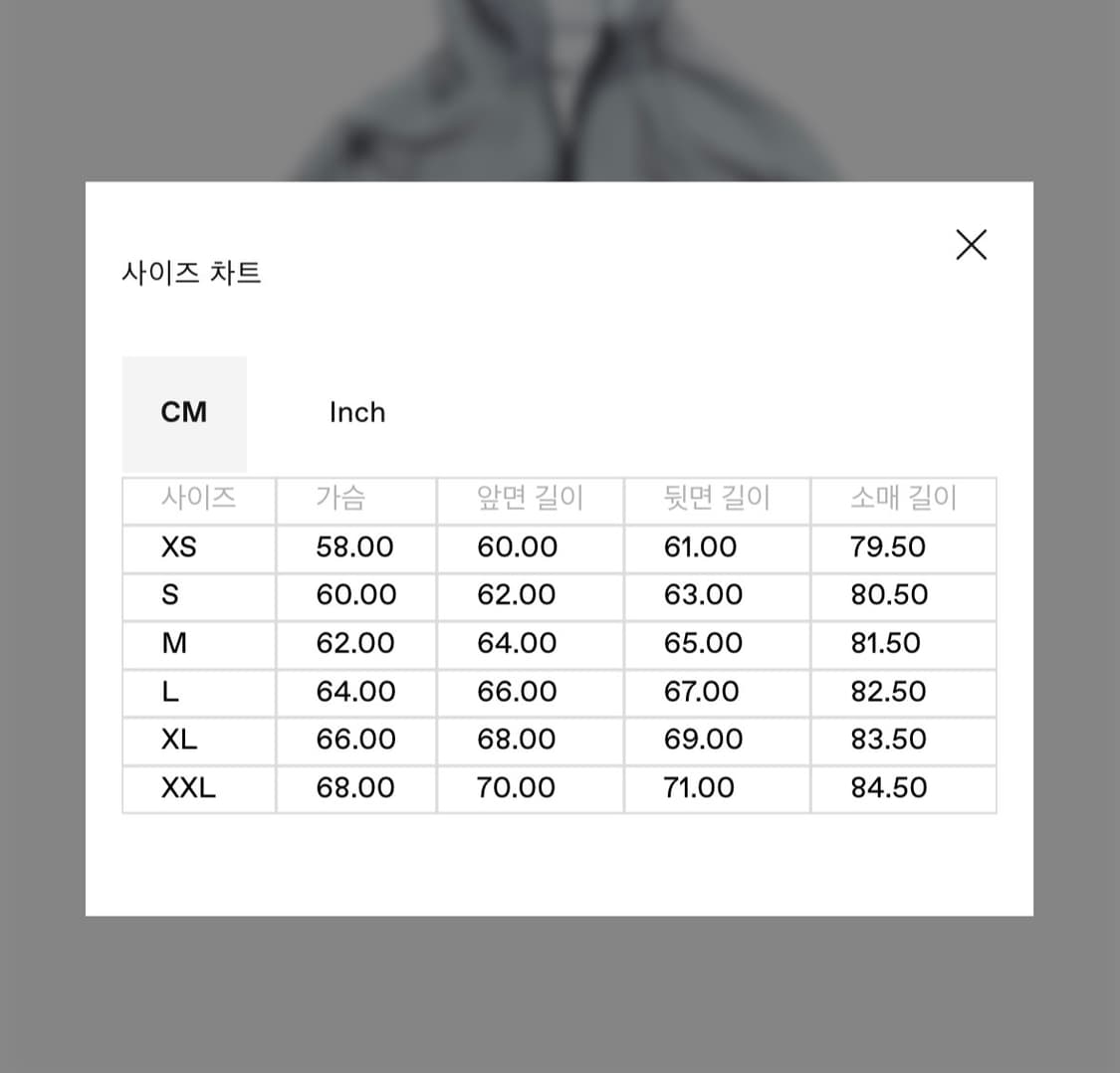 UVU 레인자켓 그레이 XL 새상품 상품이미지2