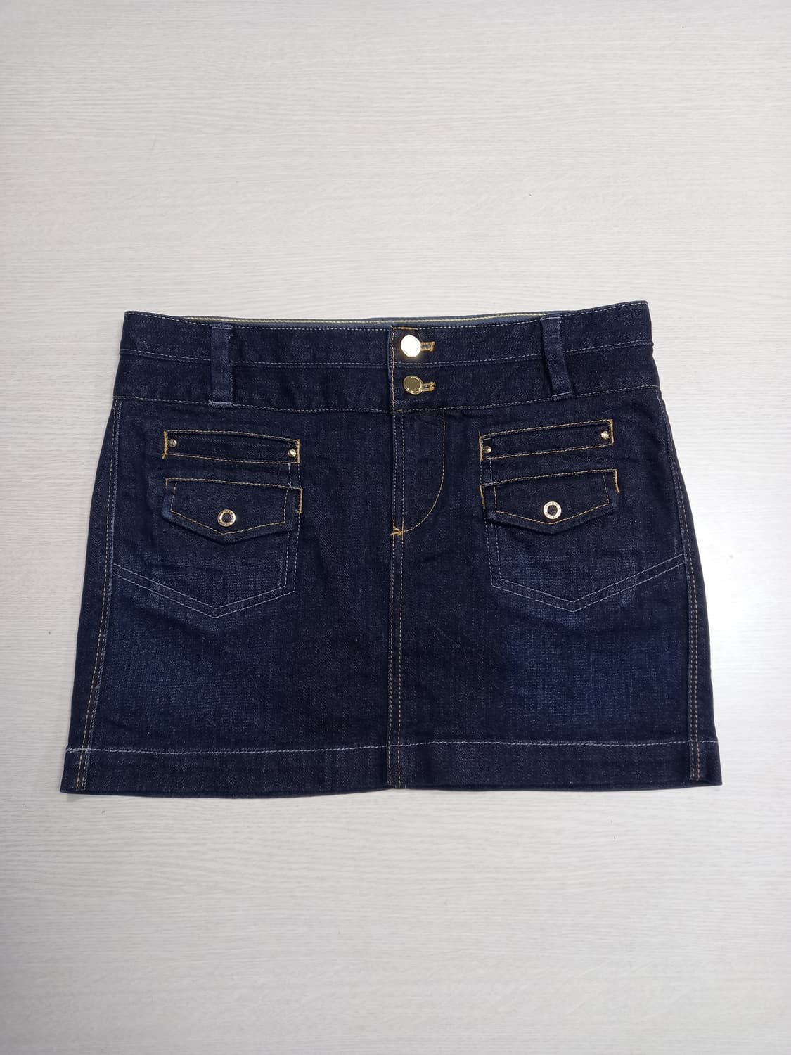 27-28 새상품 A/X 스판 데님 미니스커트진청 28-930 상품이미지1